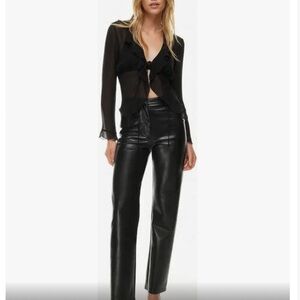Faux Leather Aritzia Pants